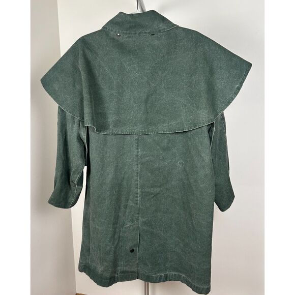 Australian Outback Collection Canvas Duster Jacket Trench Coat Size XL Green - Picture 3 of 11